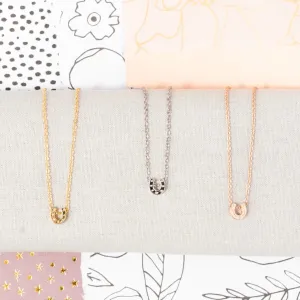 Horseshoe Charm Bead Necklace