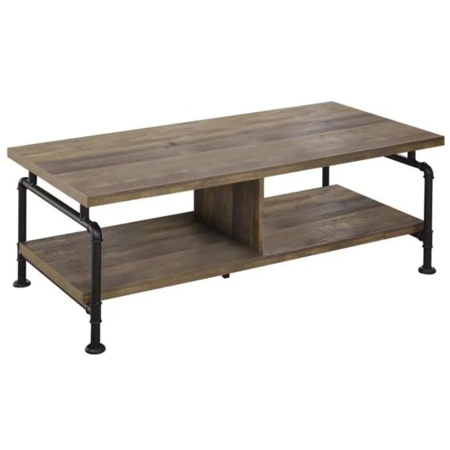 Industrial Rustic Oak Coffee Table