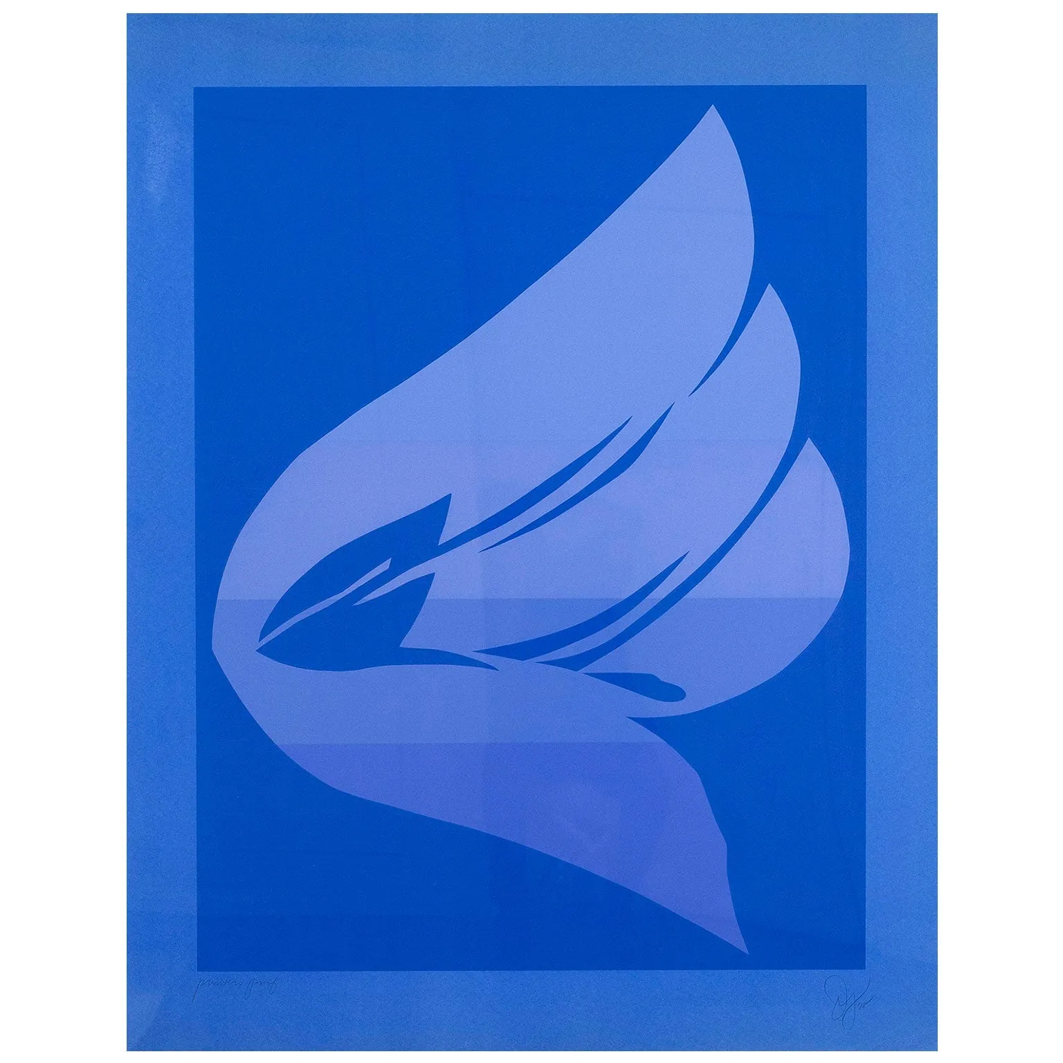 JACK YOUNGERMAN "BIG BLUE" SCREENPRINT, 1978