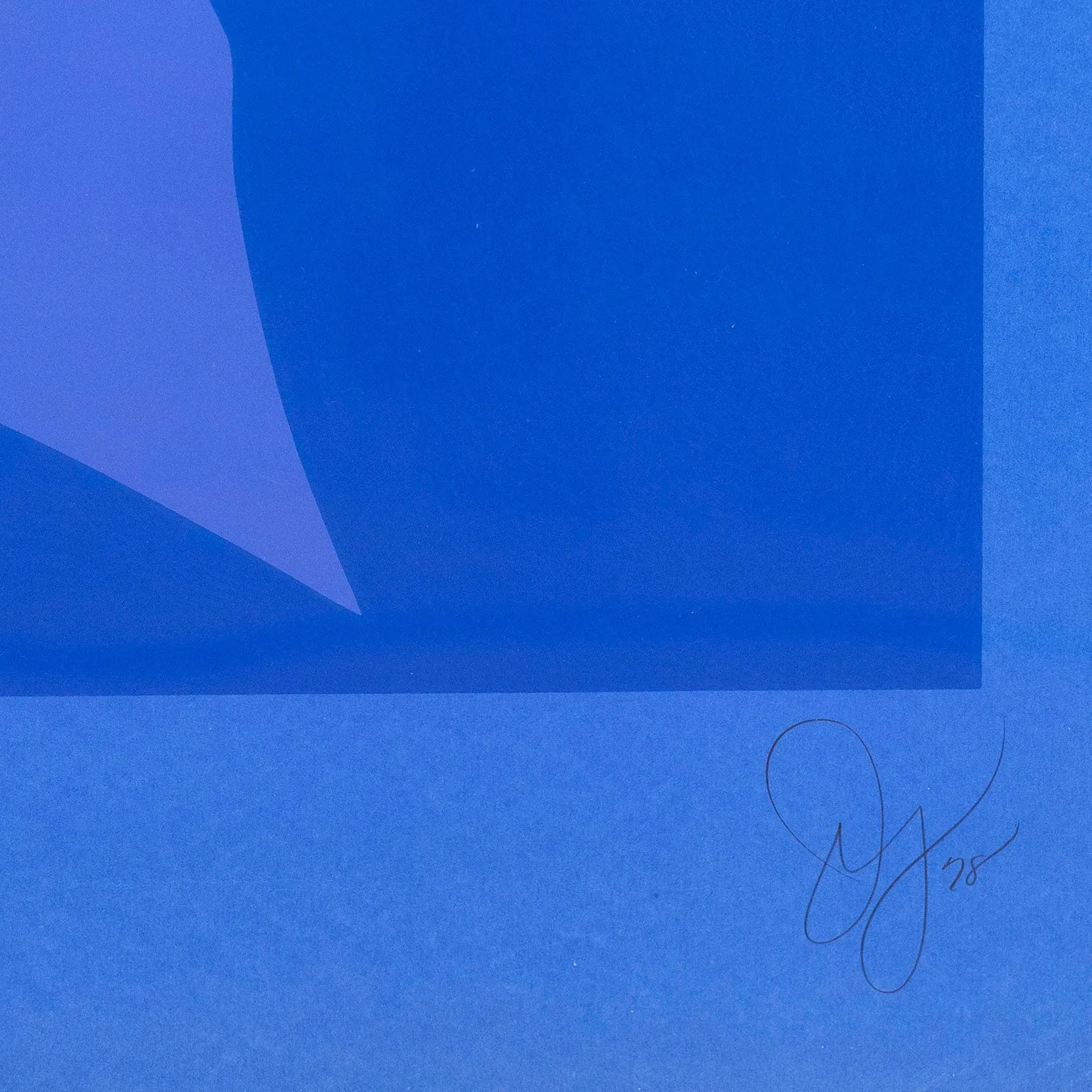 JACK YOUNGERMAN "BIG BLUE" SCREENPRINT, 1978
