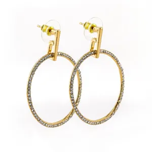 Jade Gold Earring