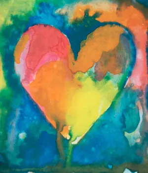JIM DINE "HEART II" LITHOGRAPH, 1970