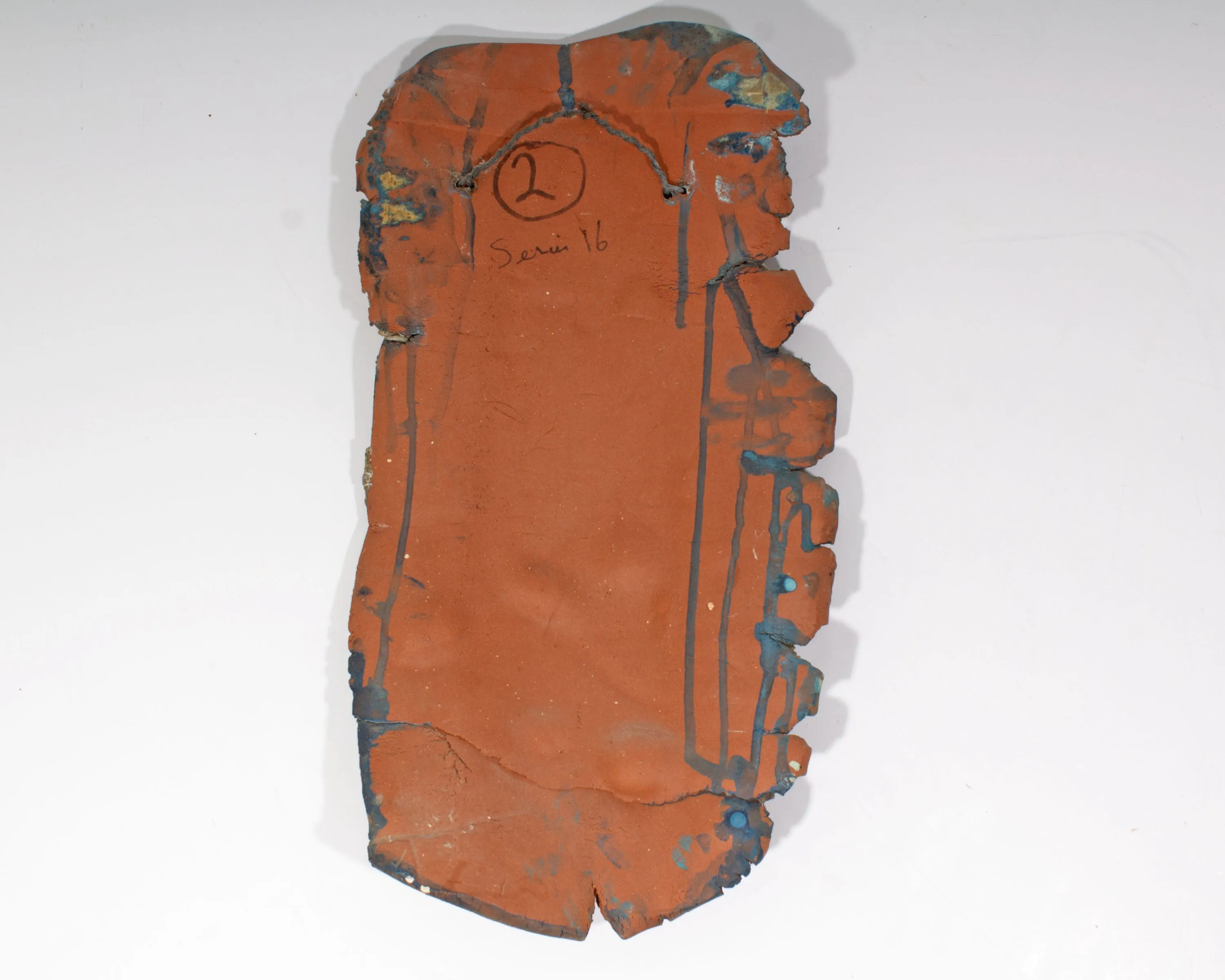 Juliet Holland Signed “Series #16, #2” Clay Wall Sculpture