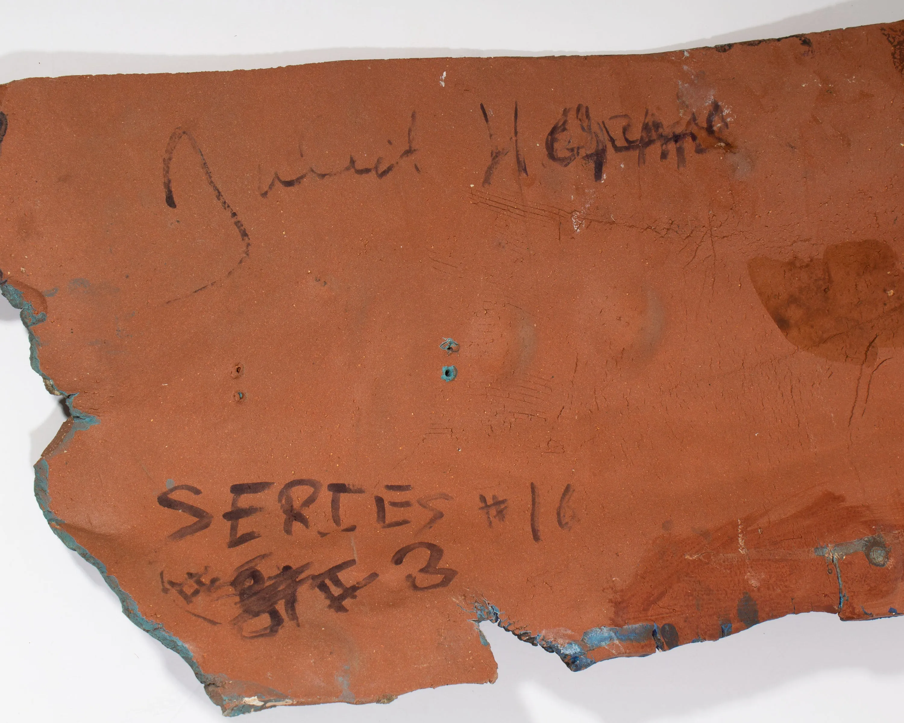 Juliet Holland Signed “Series 16, #3” Clay Wall Sculpture
