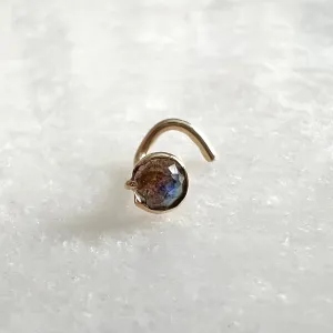 Labradorite Nose Stud