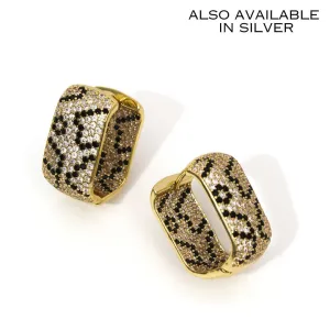 Leopard Sparkle Earrings