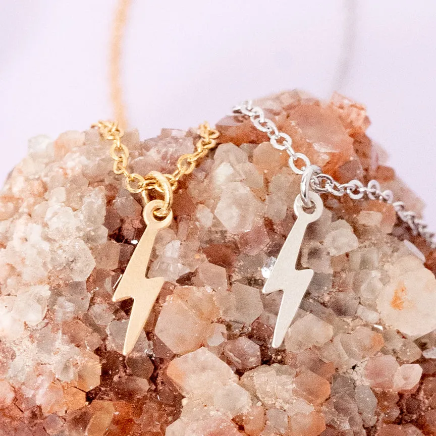Lighting Bolt Charm Necklace