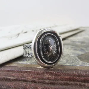 Love Guides Me Wax Seal Ring