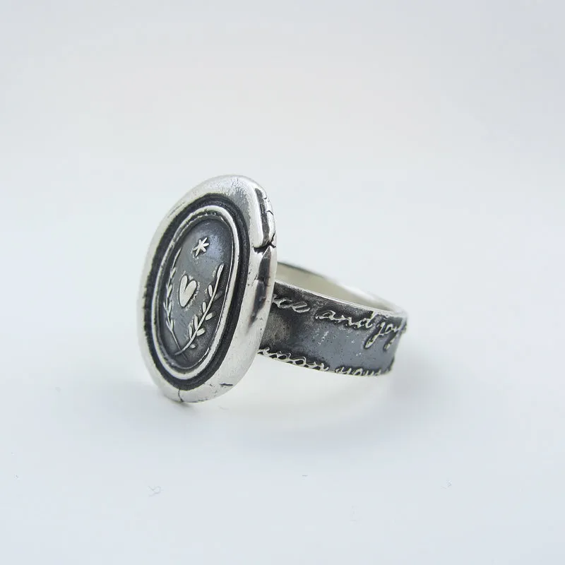 Love Guides Me Wax Seal Ring
