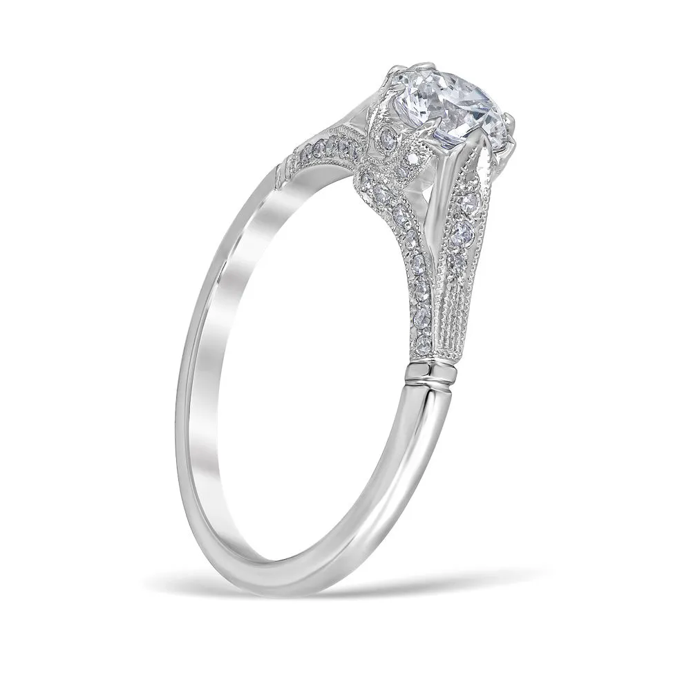 Lucilla Vintage Style Engagement Ring