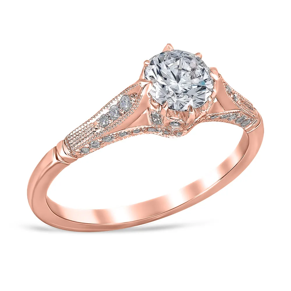 Lucilla Vintage Style Engagement Ring