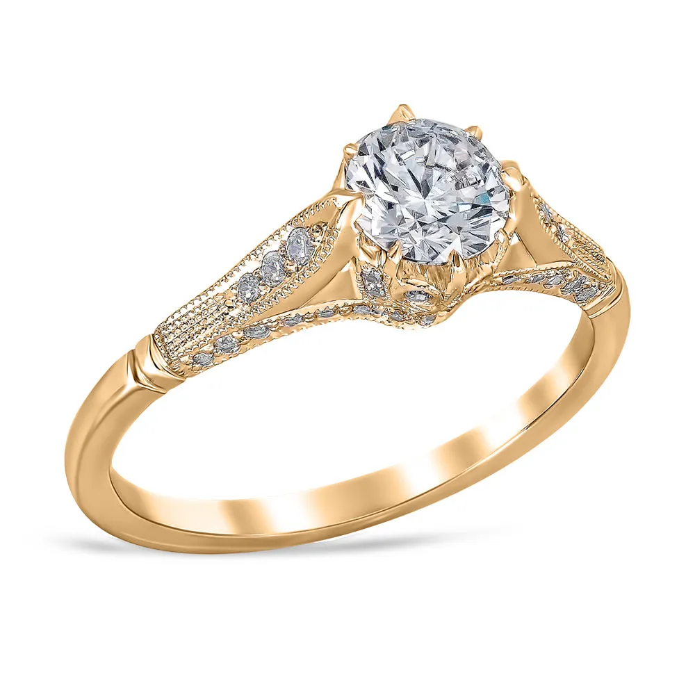 Lucilla Vintage Style Engagement Ring