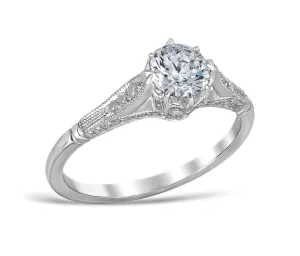 Lucilla Vintage Style Engagement Ring