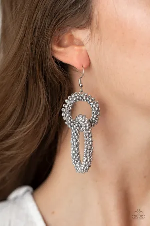 Luck BEAD a Lady - Silver Seed Bead Earrings