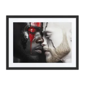 Luxury Framed Wall Art – Lovers | Bold Romantic Statement Piece 
