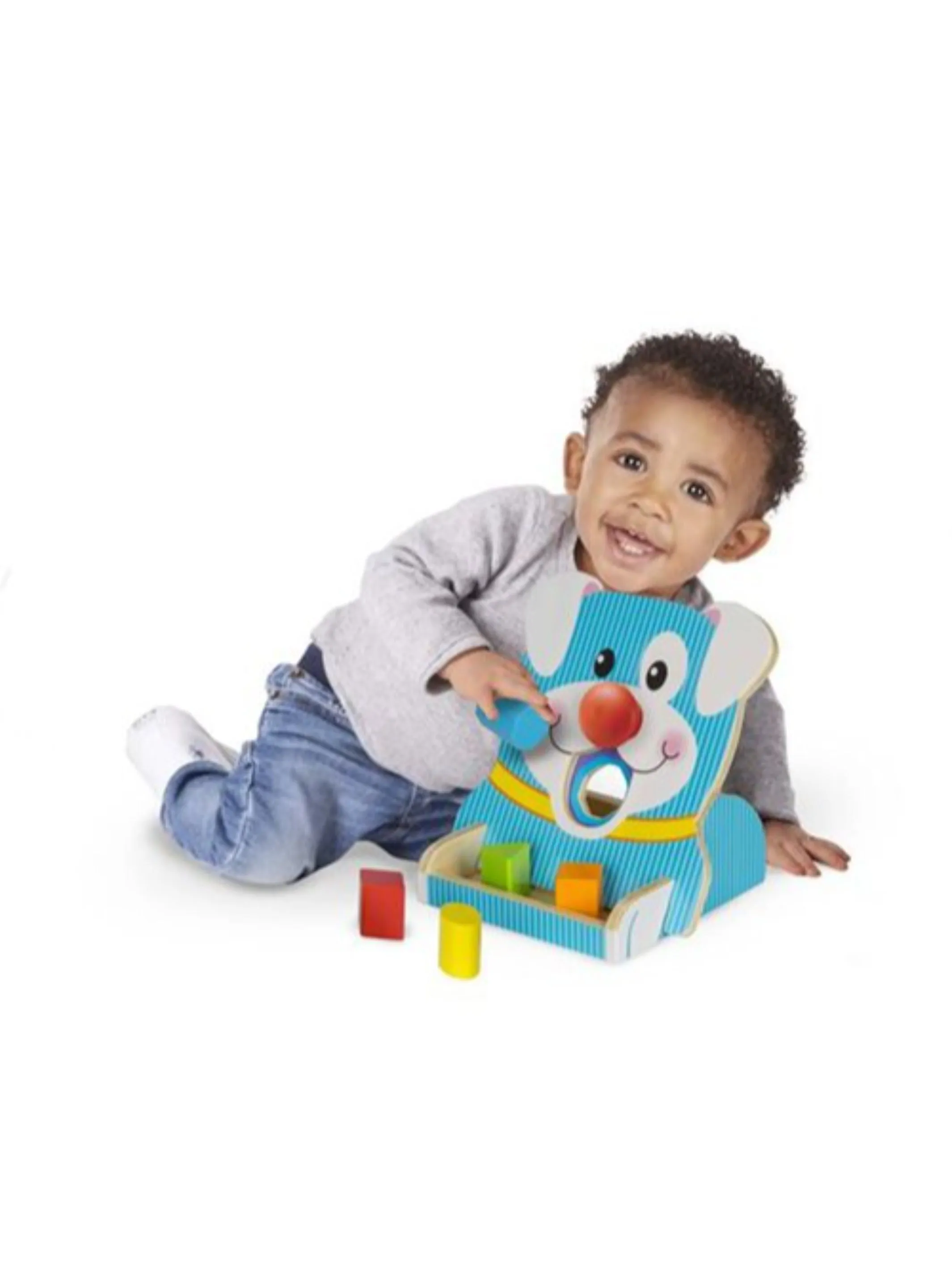 Melissa & Doug First Play Spin and Feed Shape Sorter