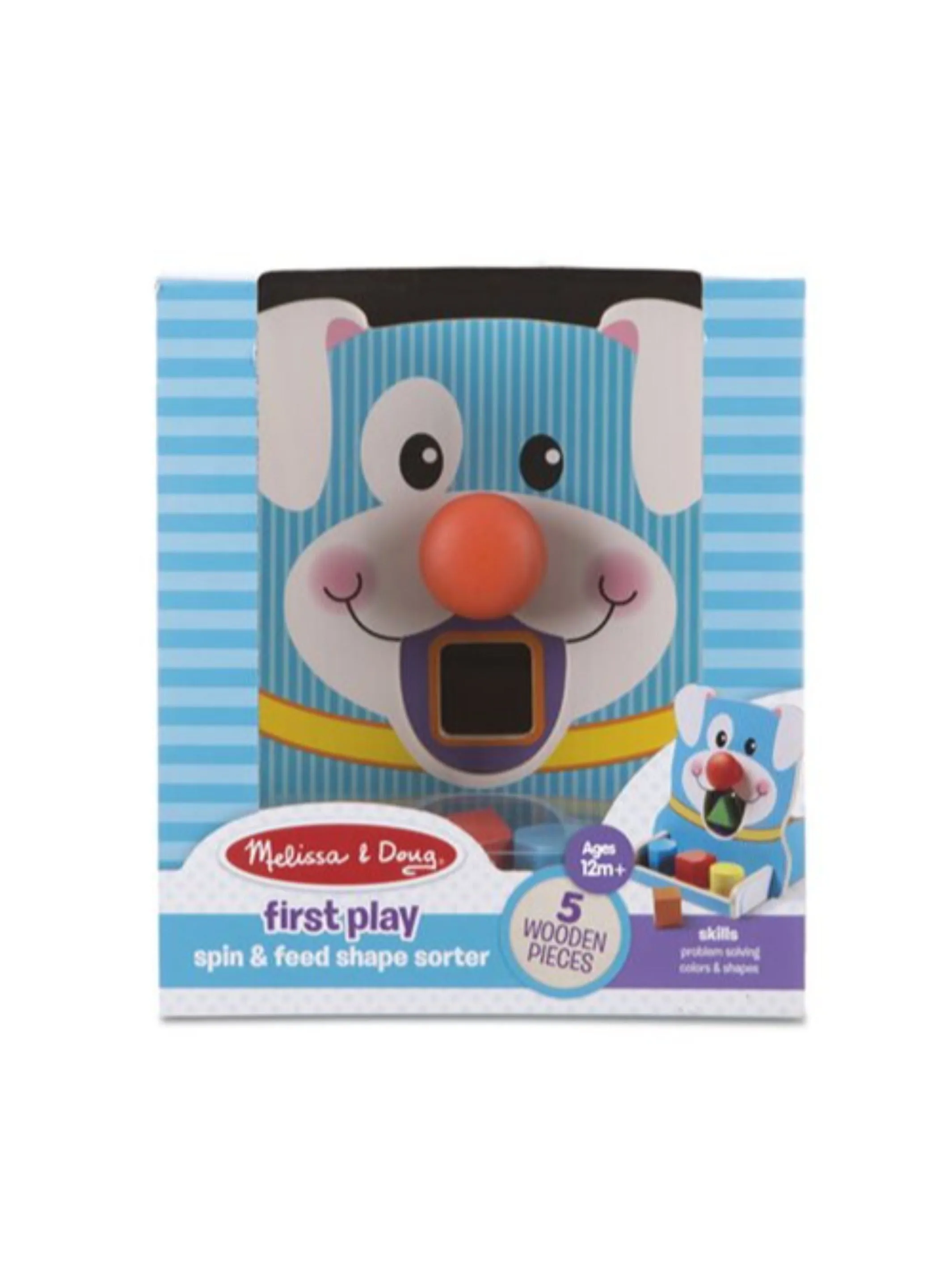 Melissa & Doug First Play Spin and Feed Shape Sorter