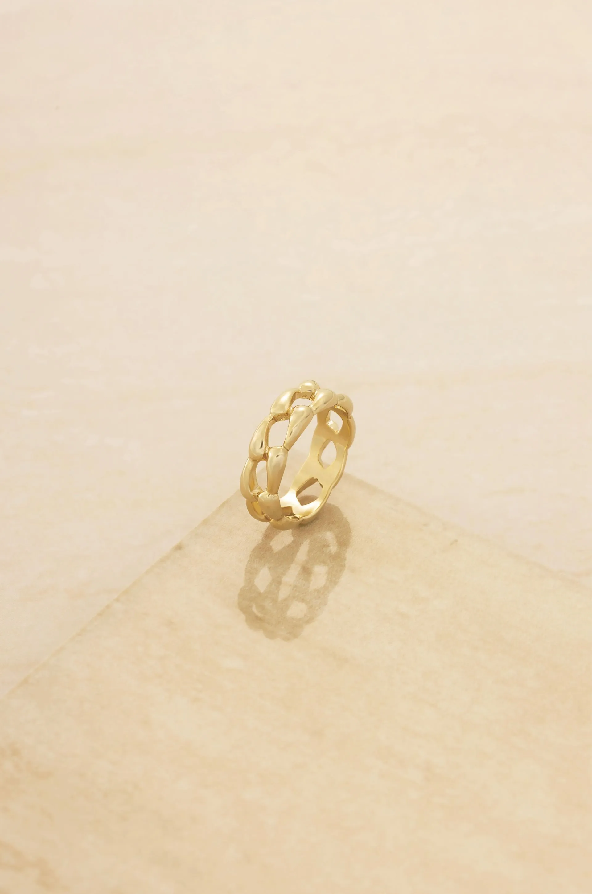 Melt Together 18k Gold Plated Ring