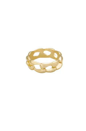 Melt Together 18k Gold Plated Ring