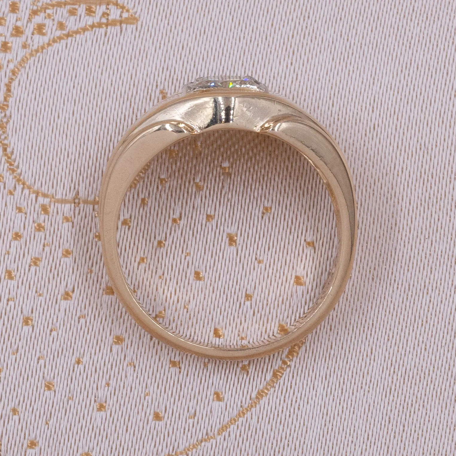 Men's Bold Diamond Ring c. 1940s