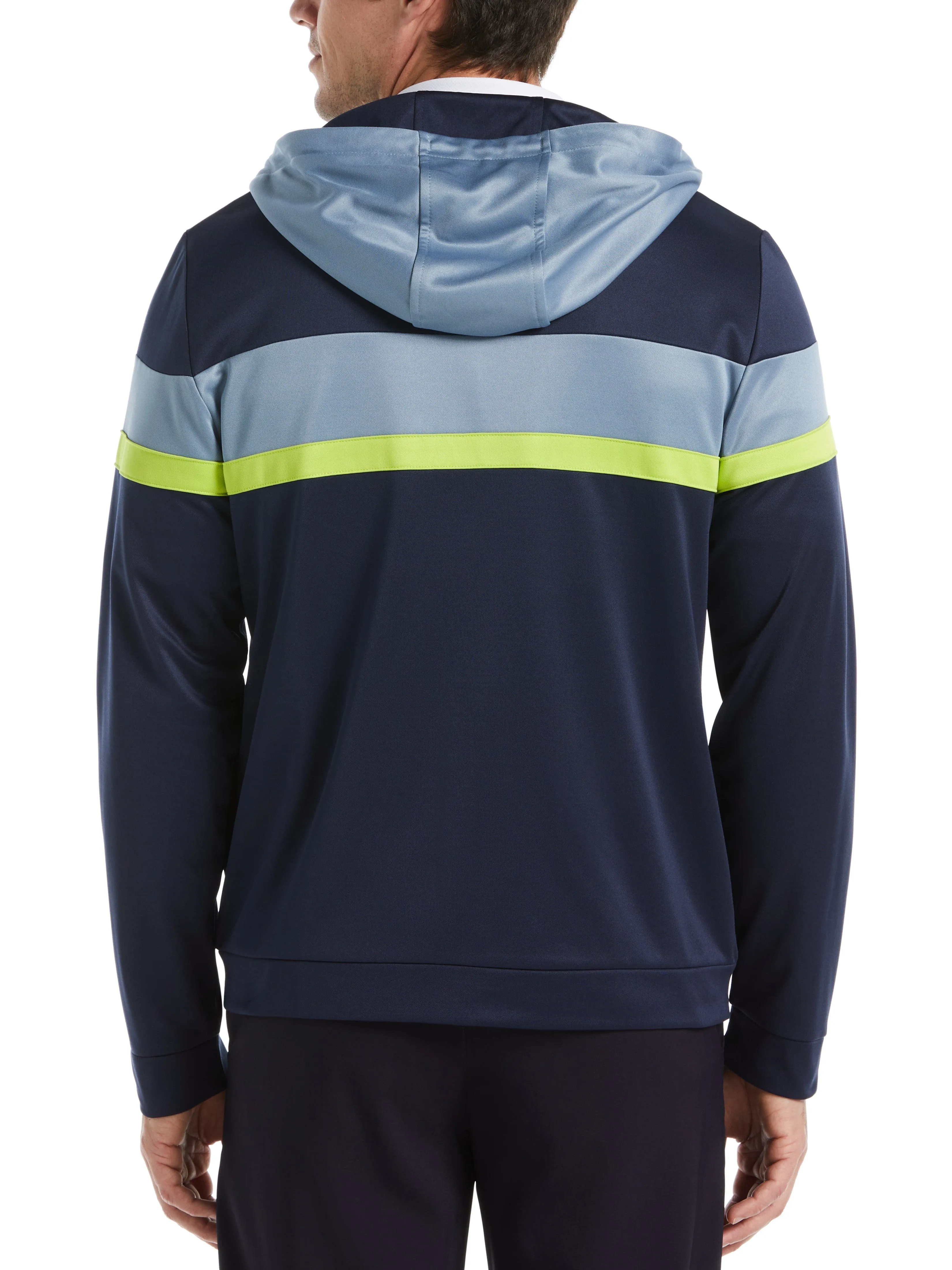Mens Callaway X Color Block Full Zip Golf Hoodie