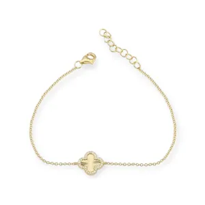 Mini 4 Leaf Clover Bracelet