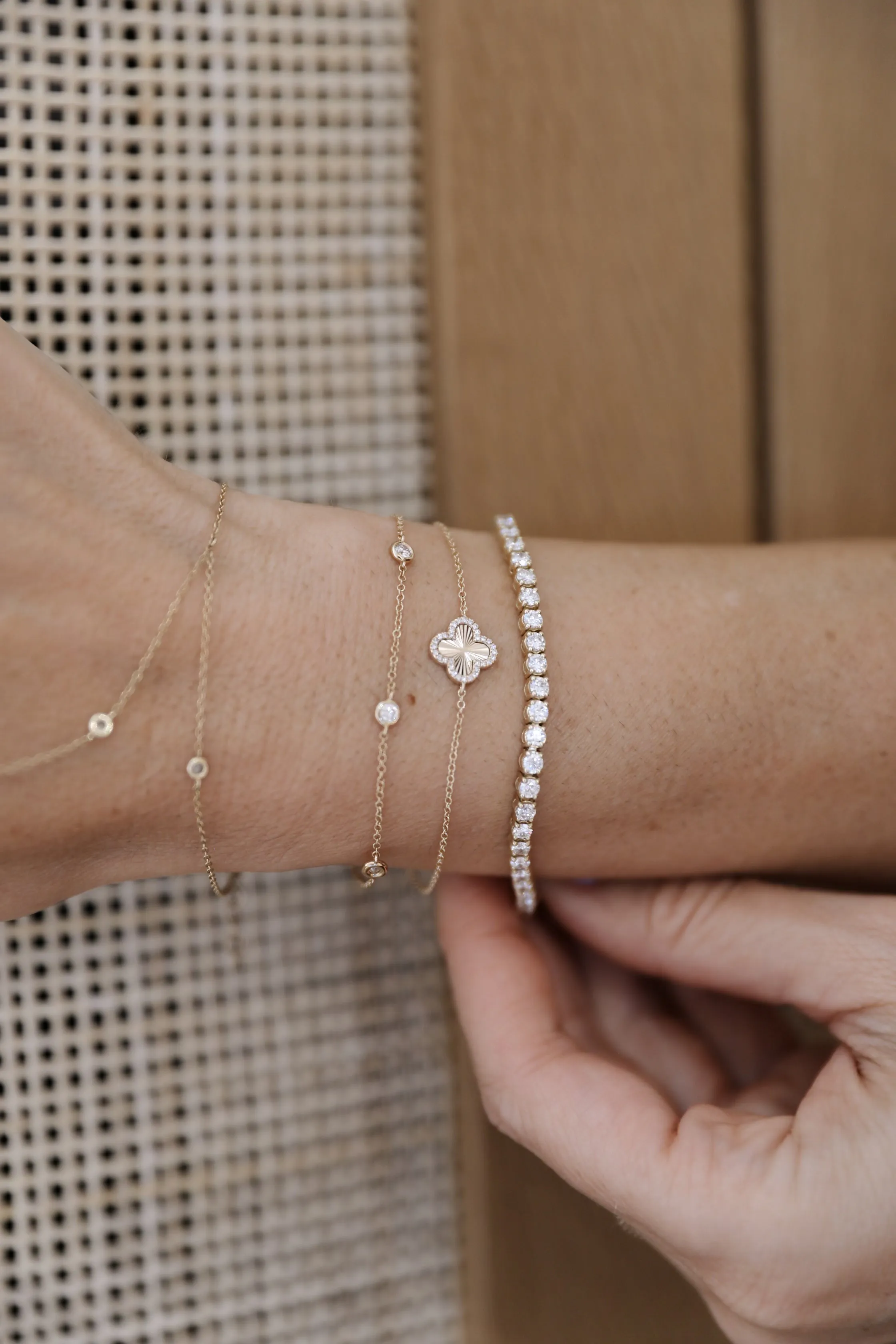 Mini 4 Leaf Clover Bracelet
