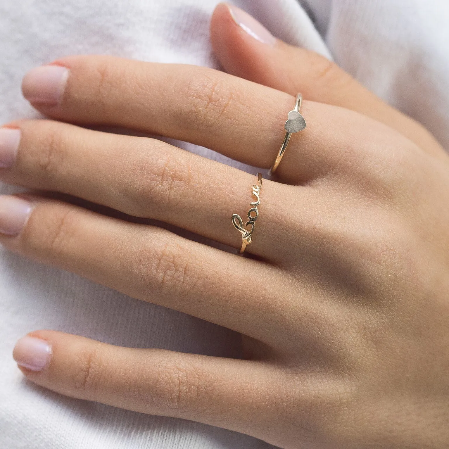 Mini Heart Ring 14K