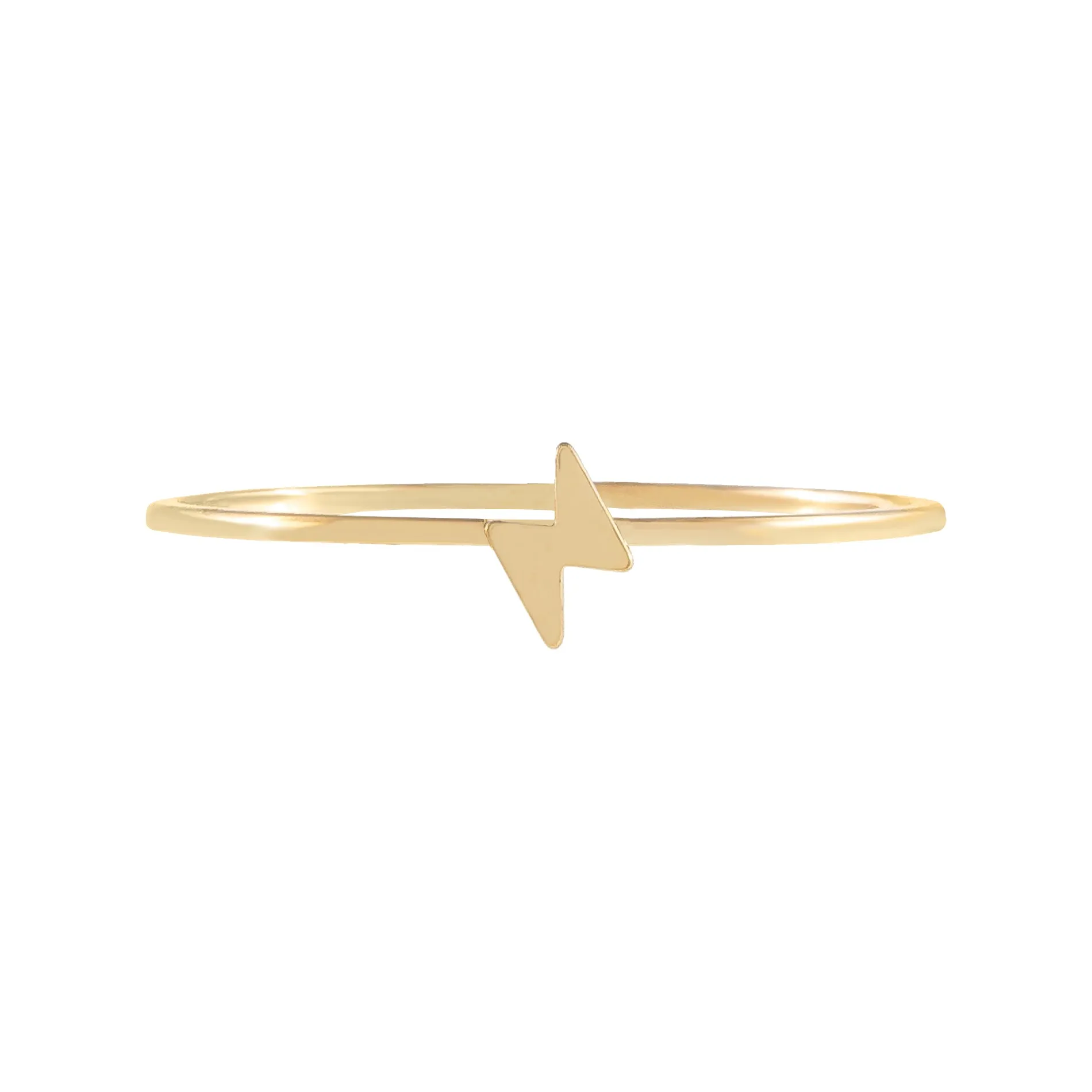 Mini Lightning Bolt Ring 14K