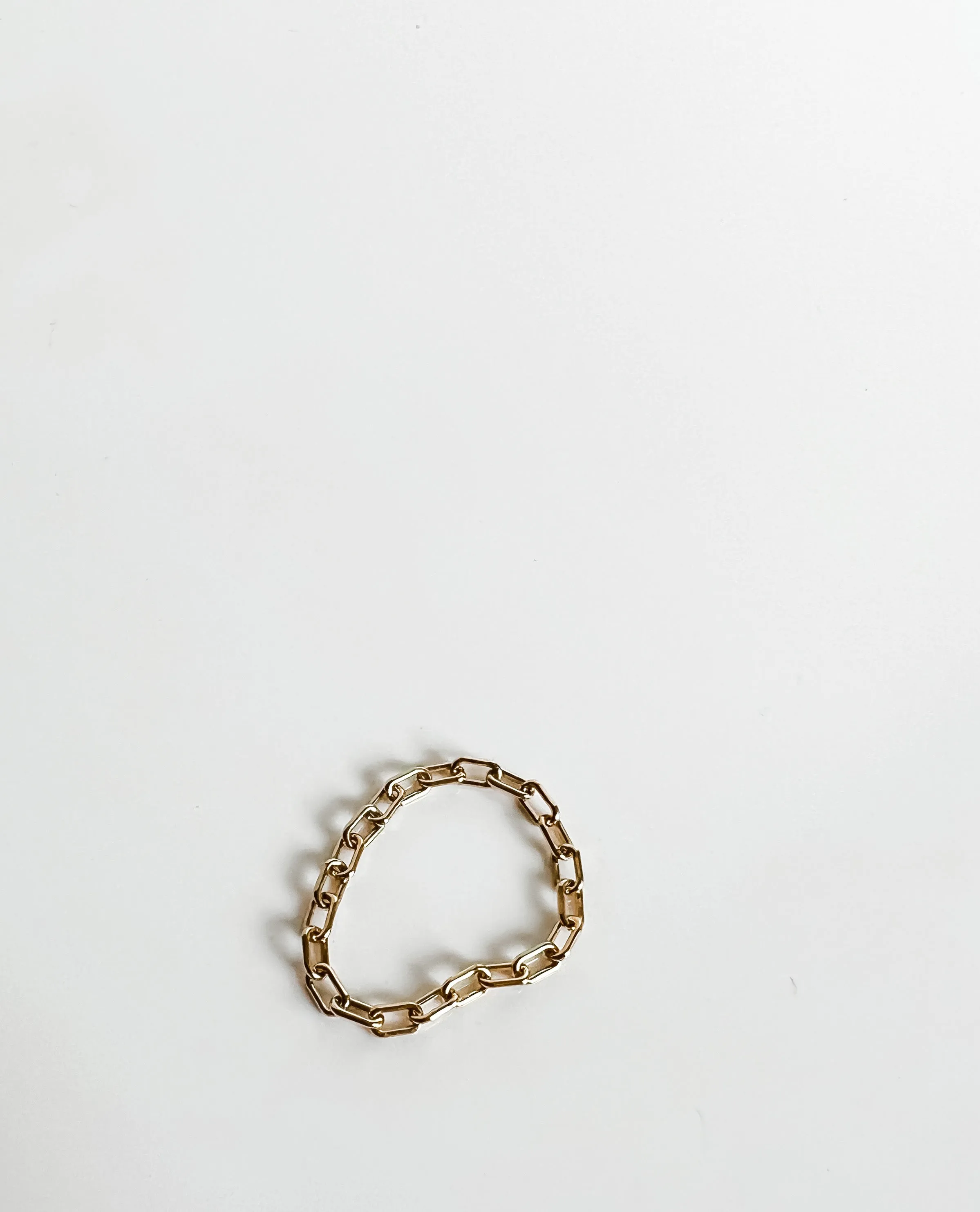 MINI PAPERCLIP CHAIN RING