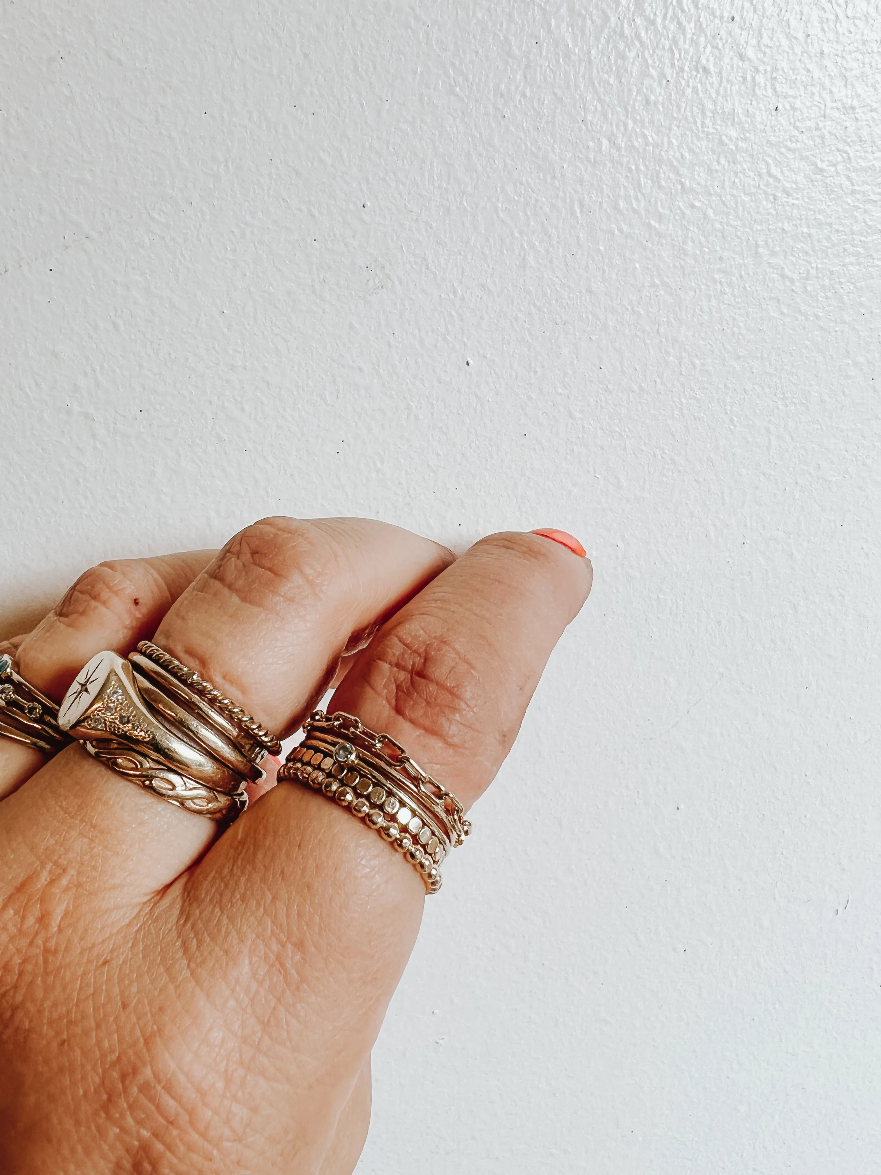 MINI PAPERCLIP CHAIN RING