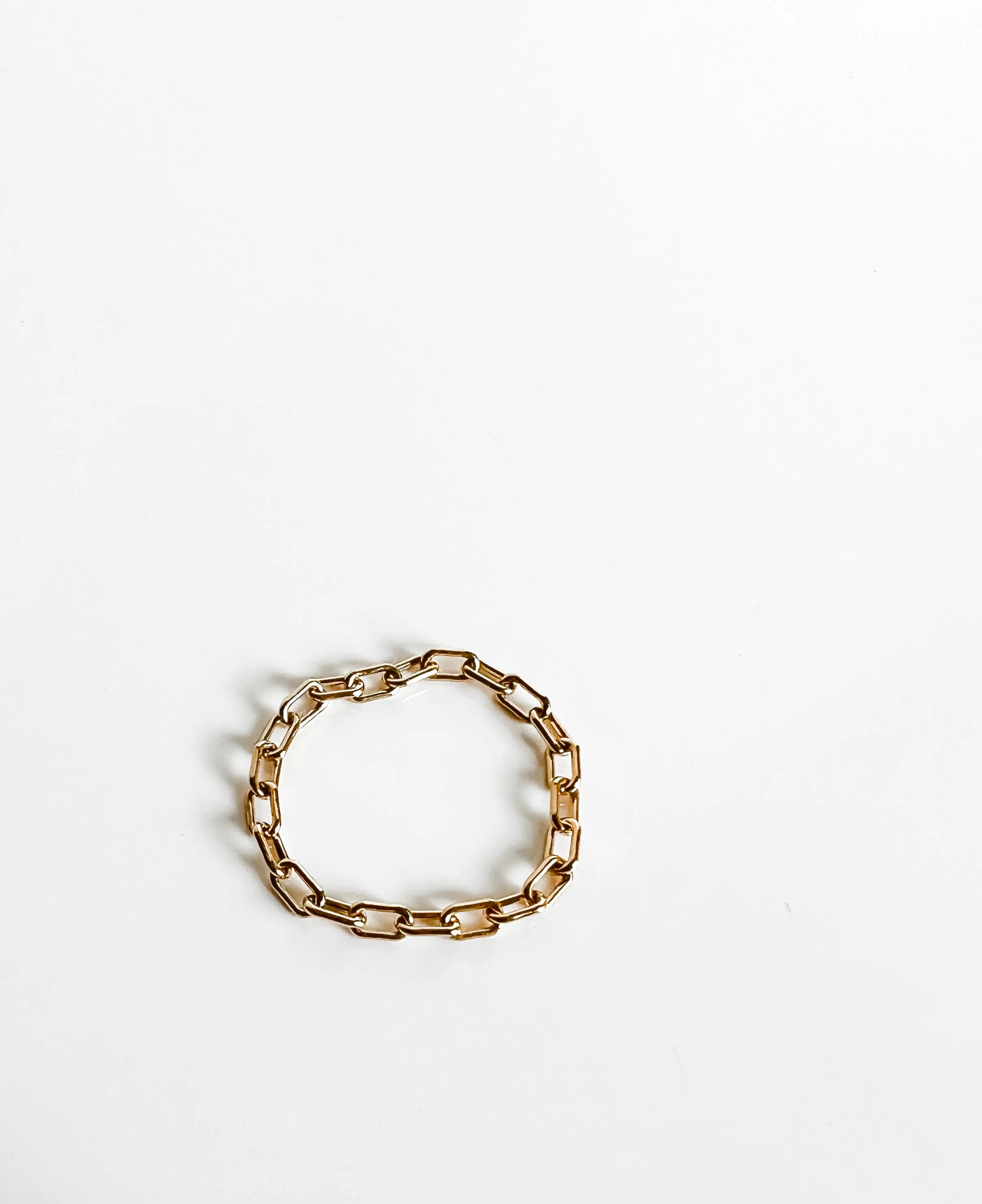 MINI PAPERCLIP CHAIN RING