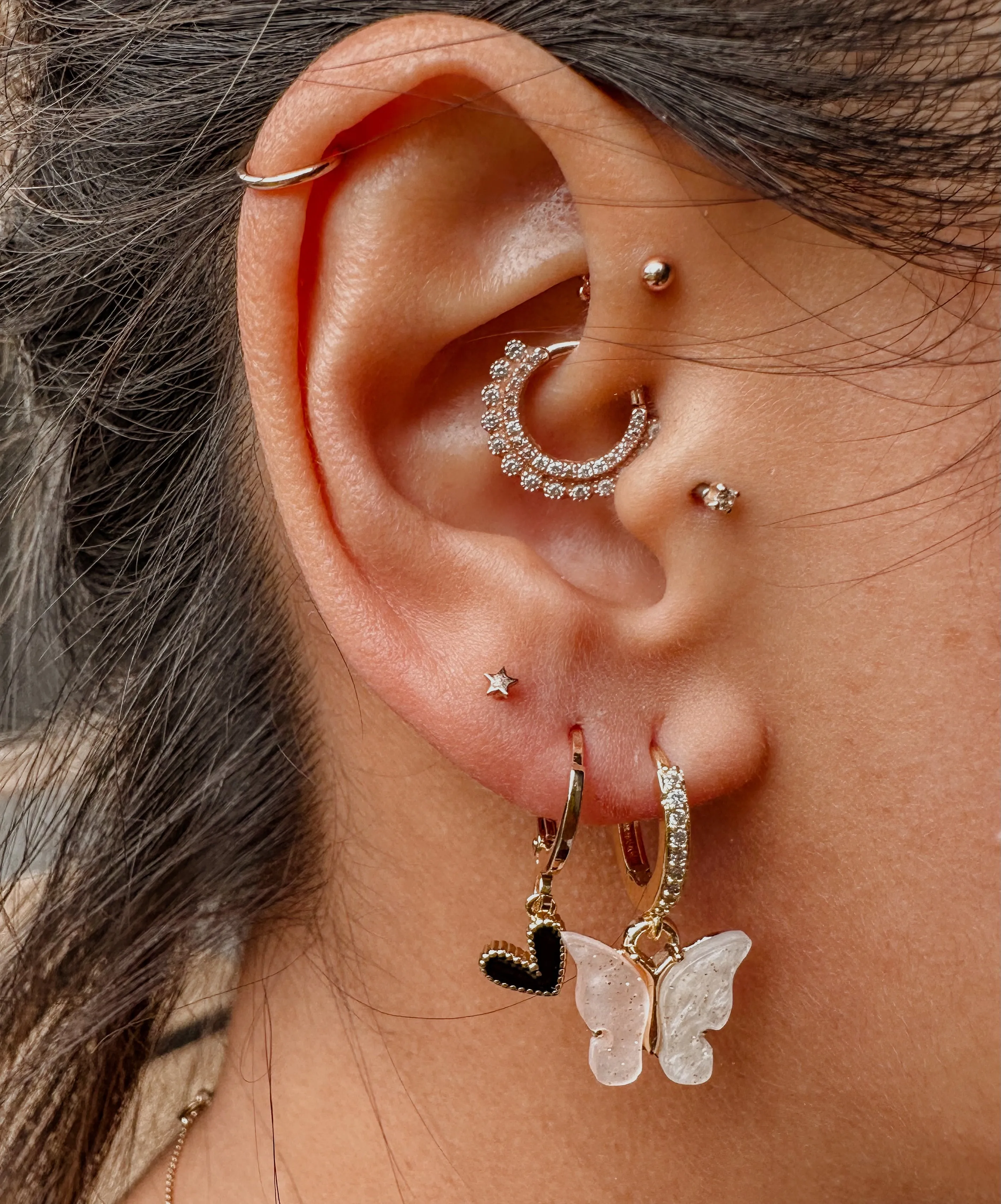 Mini Pink Heart Earrings