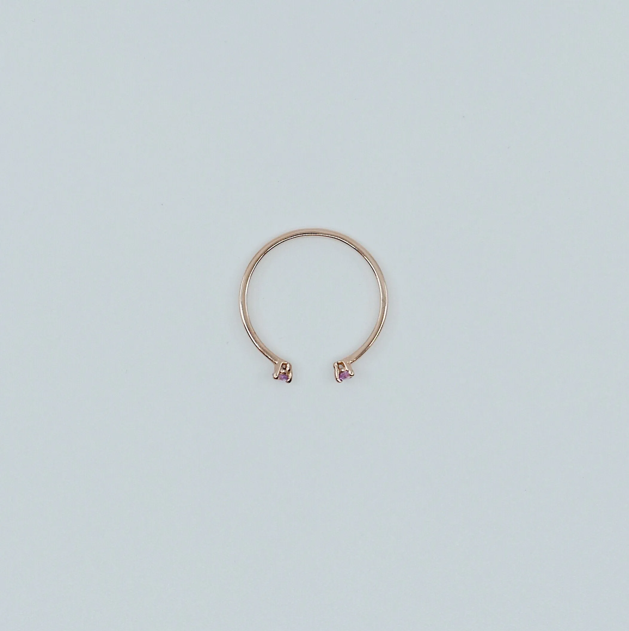 Mini Pink Sapphire Cuff Ring