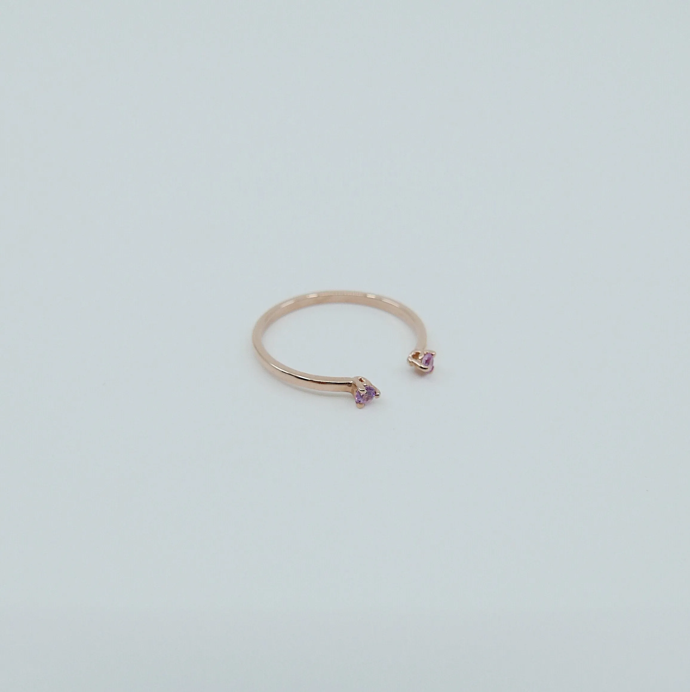 Mini Pink Sapphire Cuff Ring