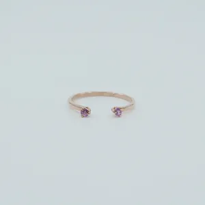 Mini Pink Sapphire Cuff Ring