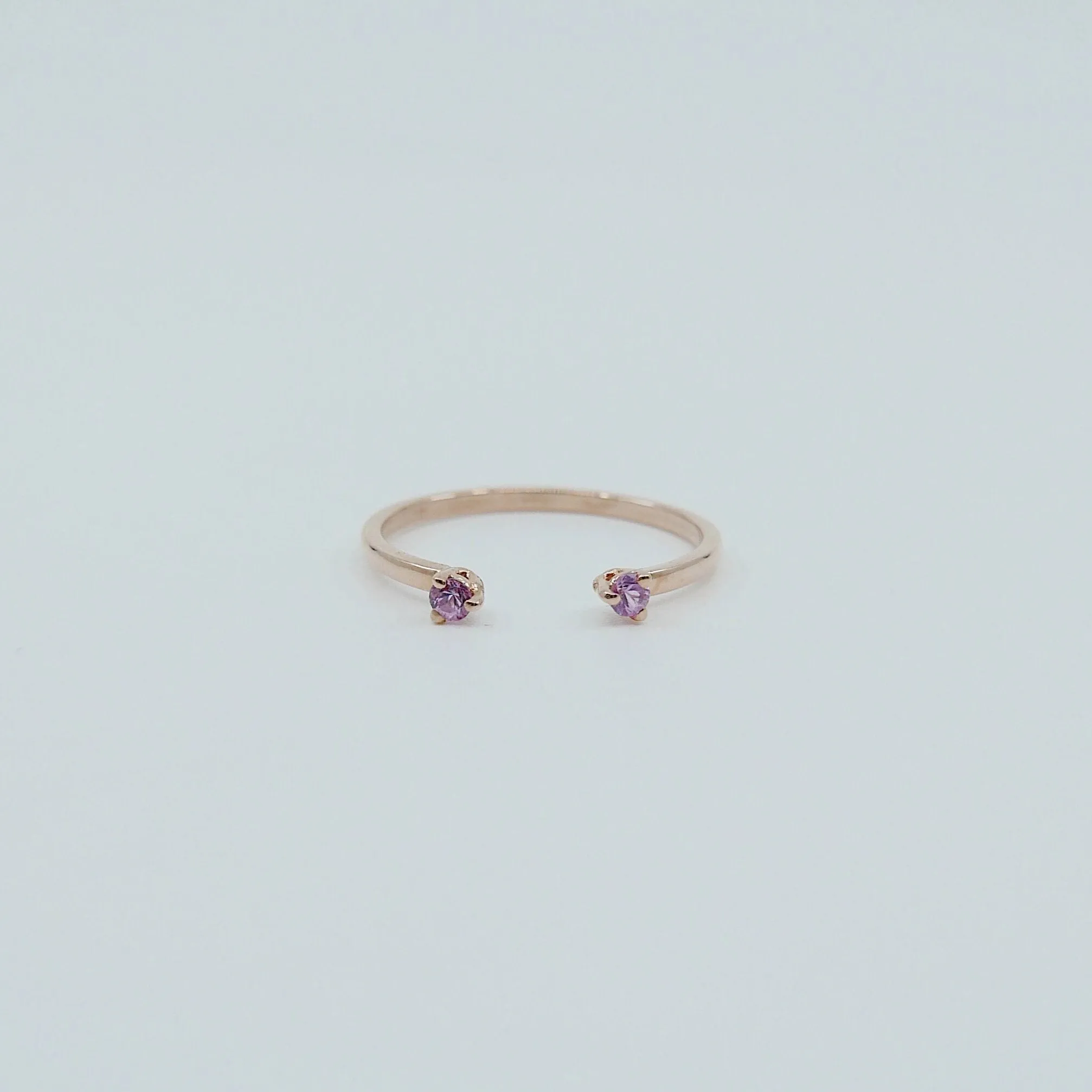 Mini Pink Sapphire Cuff Ring