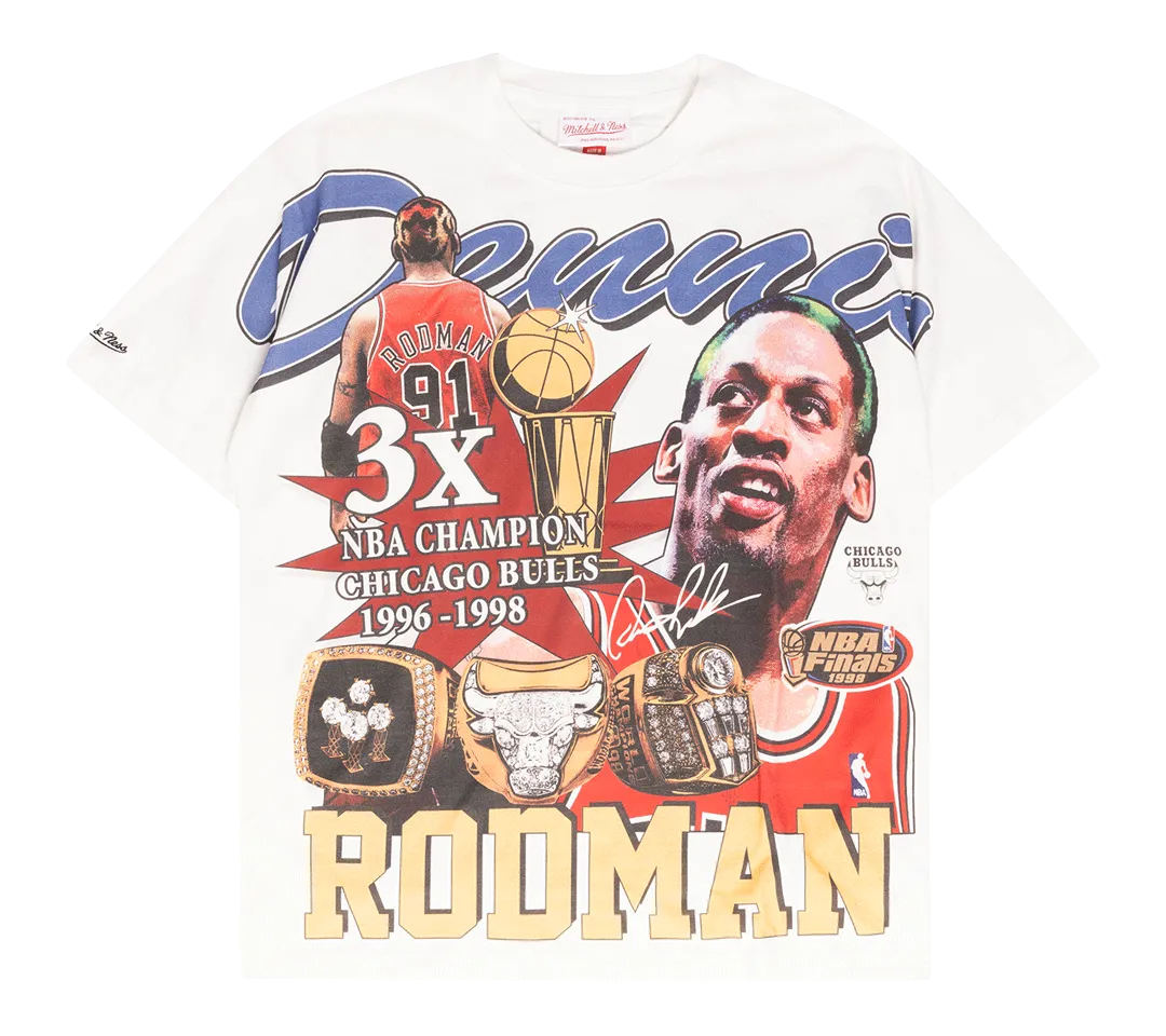 Mitchell & Ness Rings T-Shirt | Dennis Rodman