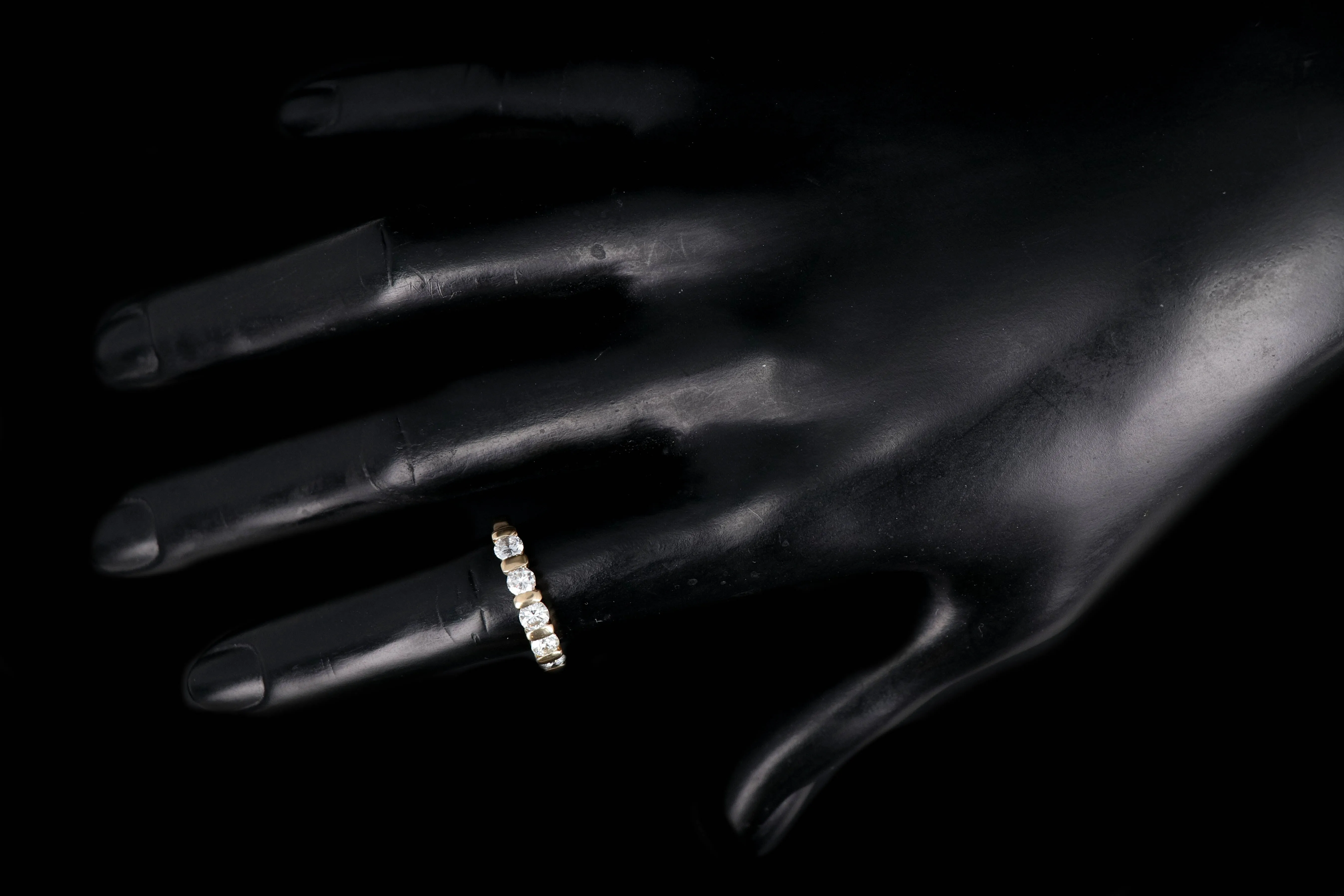 Modern 14K Yellow Gold 1 CTW Diamond Band