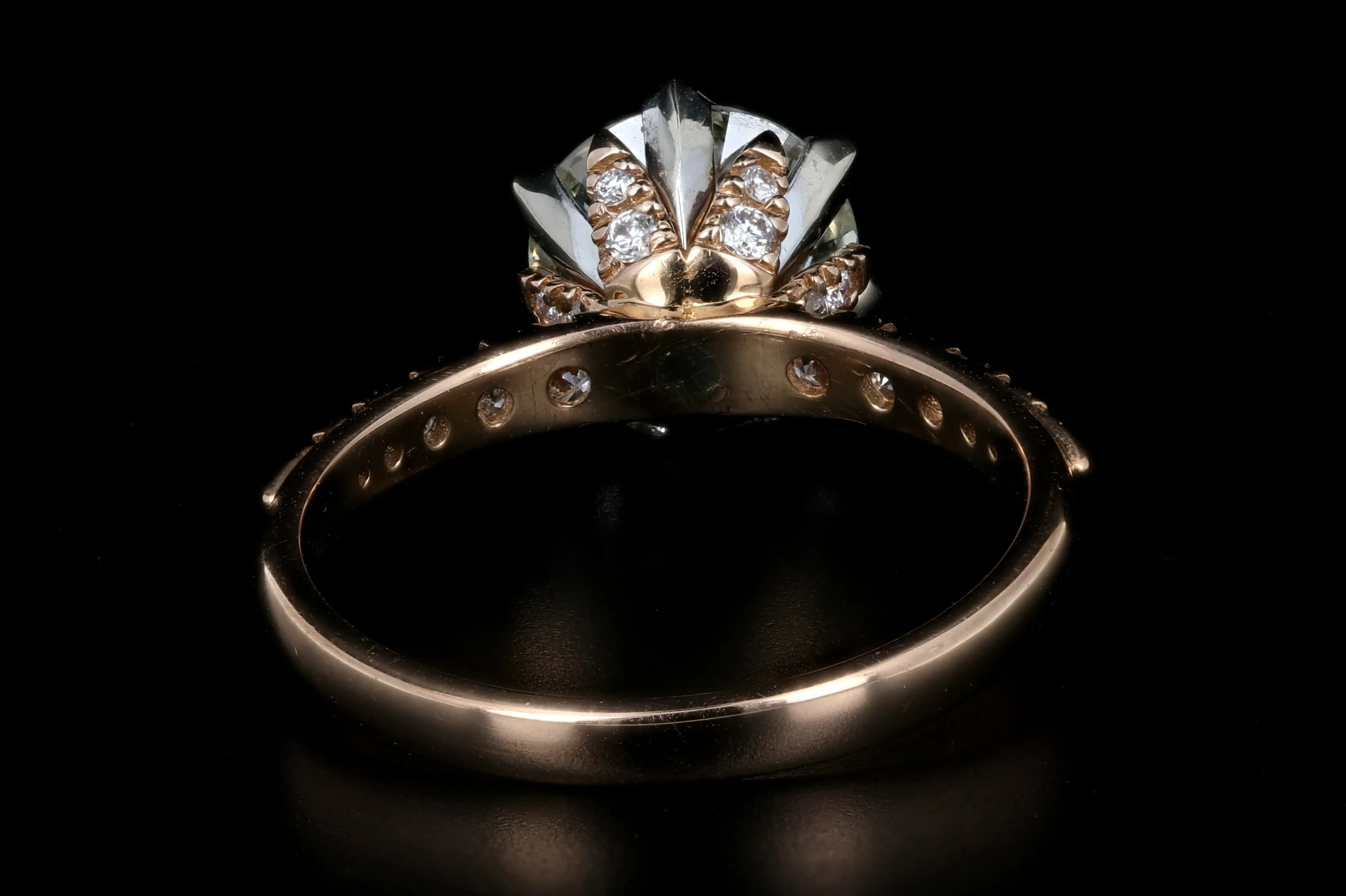 Modern 18K Rose Gold 1.86 Carat Diamond Engagement Ring GIA Certified
