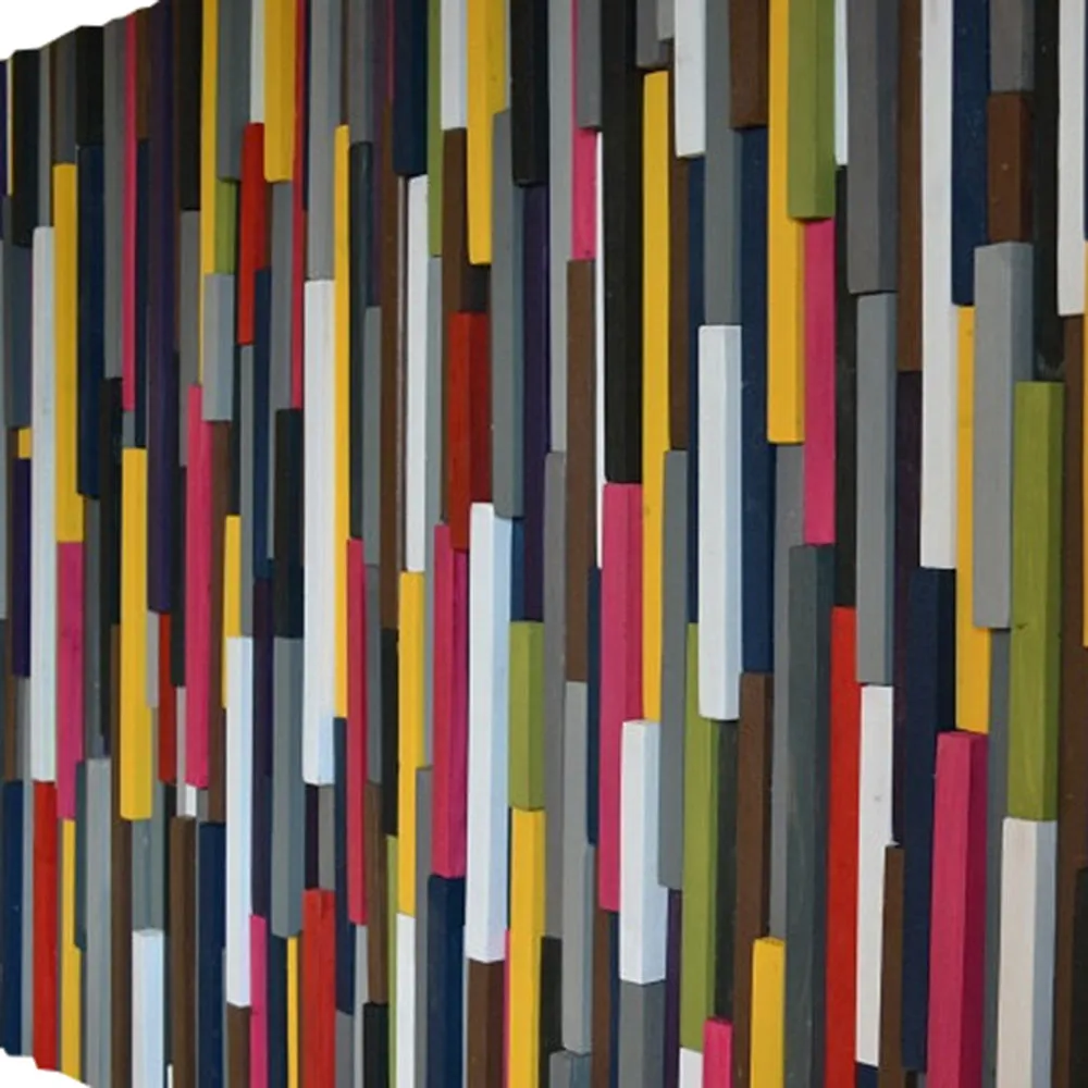 Modern Wood Sculpture Wall Art - 3D Art - Queen Headboard - 32 x 70