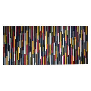 Modern Wood Sculpture Wall Art - 3D Art - Queen Headboard - 32 x 70