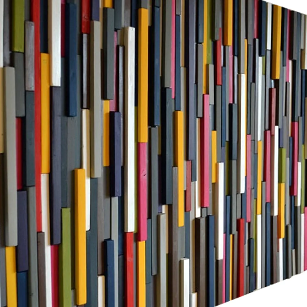 Modern Wood Sculpture Wall Art - 3D Art - Queen Headboard - 32 x 70