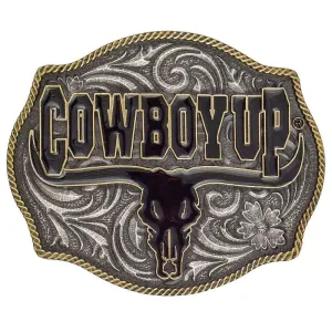 Montana Silversmiths Western Cowboy Up Belt Buckle (A354)