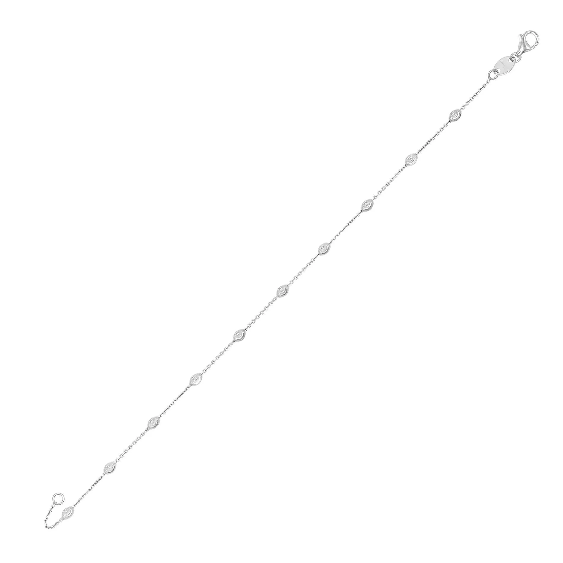 Moon Cut Chain Bracelet 14K