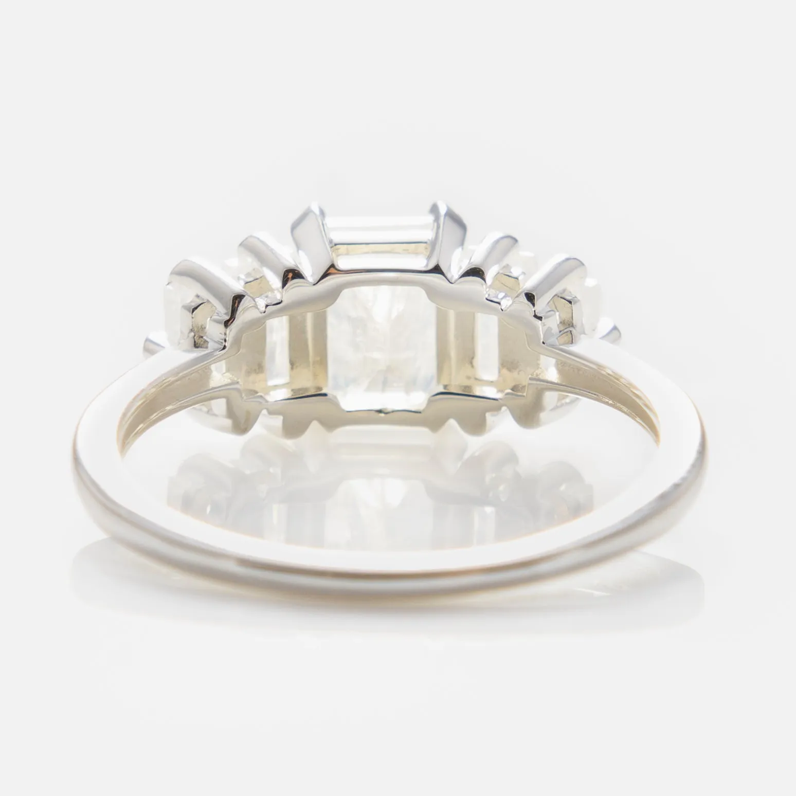 Moonstone Deco Ring in Silver