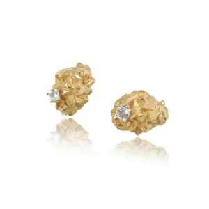 Mordor earrings Gold with Topaz