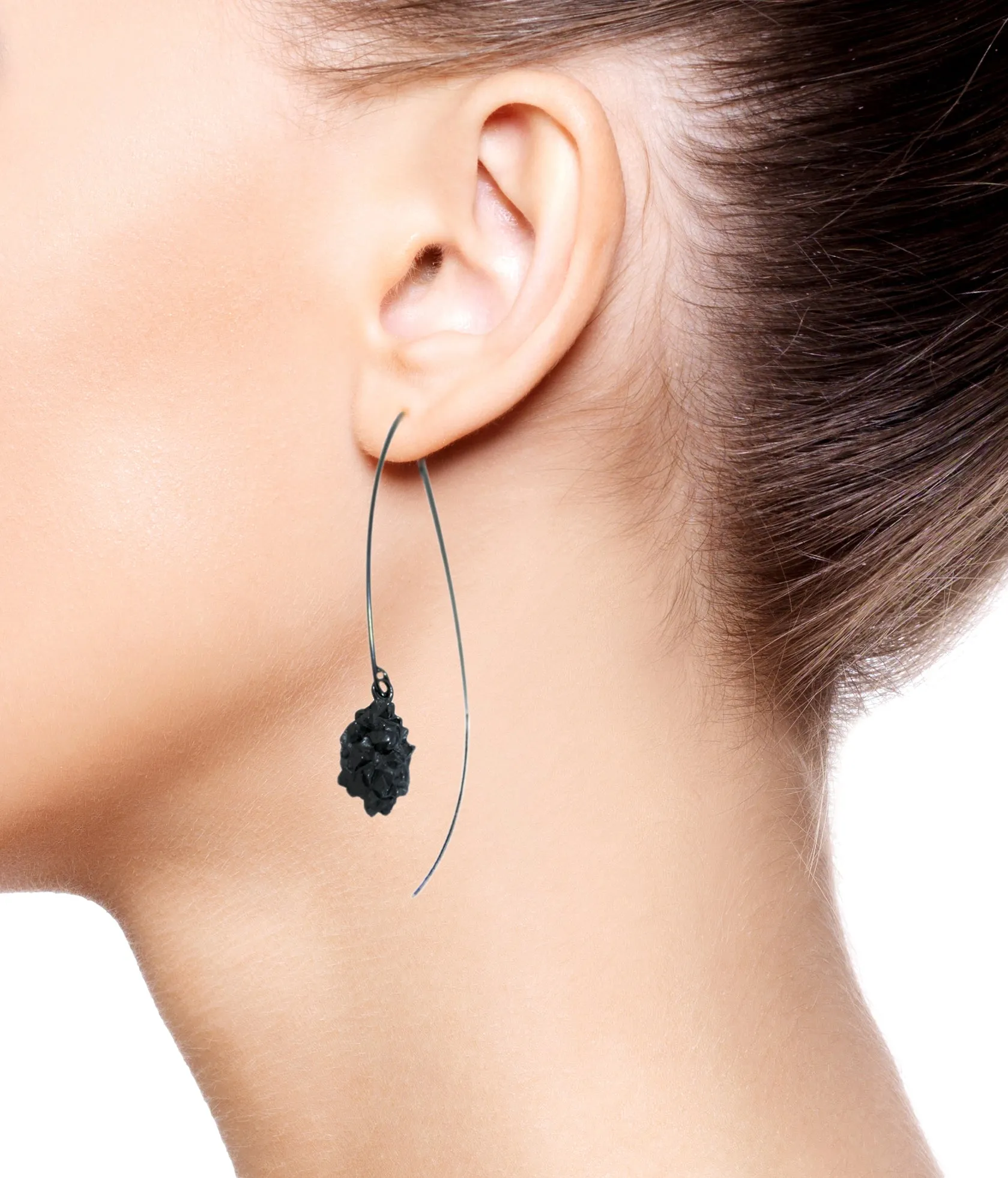 Mordor long earrings Black