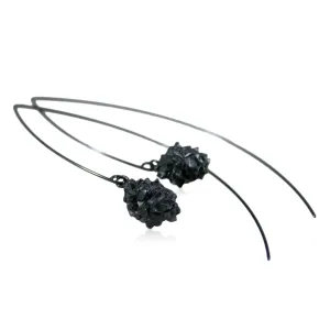 Mordor long earrings Black