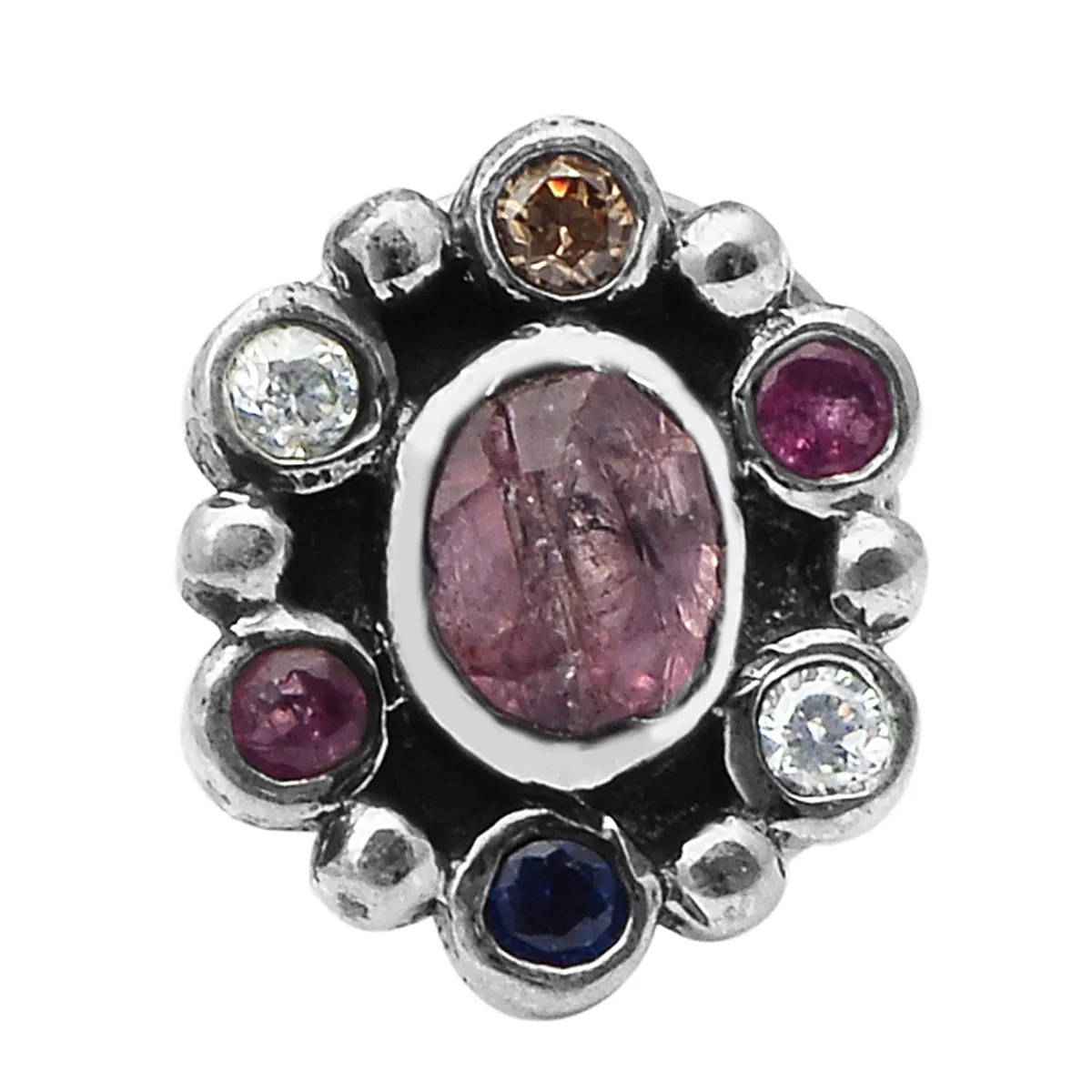 Multi Choice Gemstone Tiny Nose Pin Studs In 925 Sterling Silver Nose Pins For Her